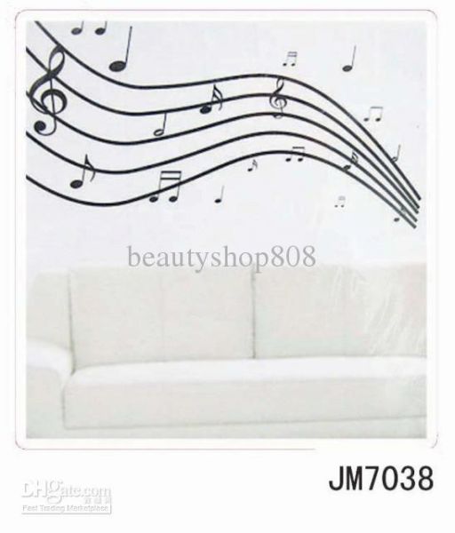 Adesivo decorativo de parede tema musical 60cm x 90cm