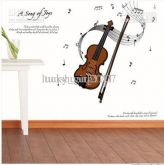 Adesivo de parede Violino 50cm x 70cm